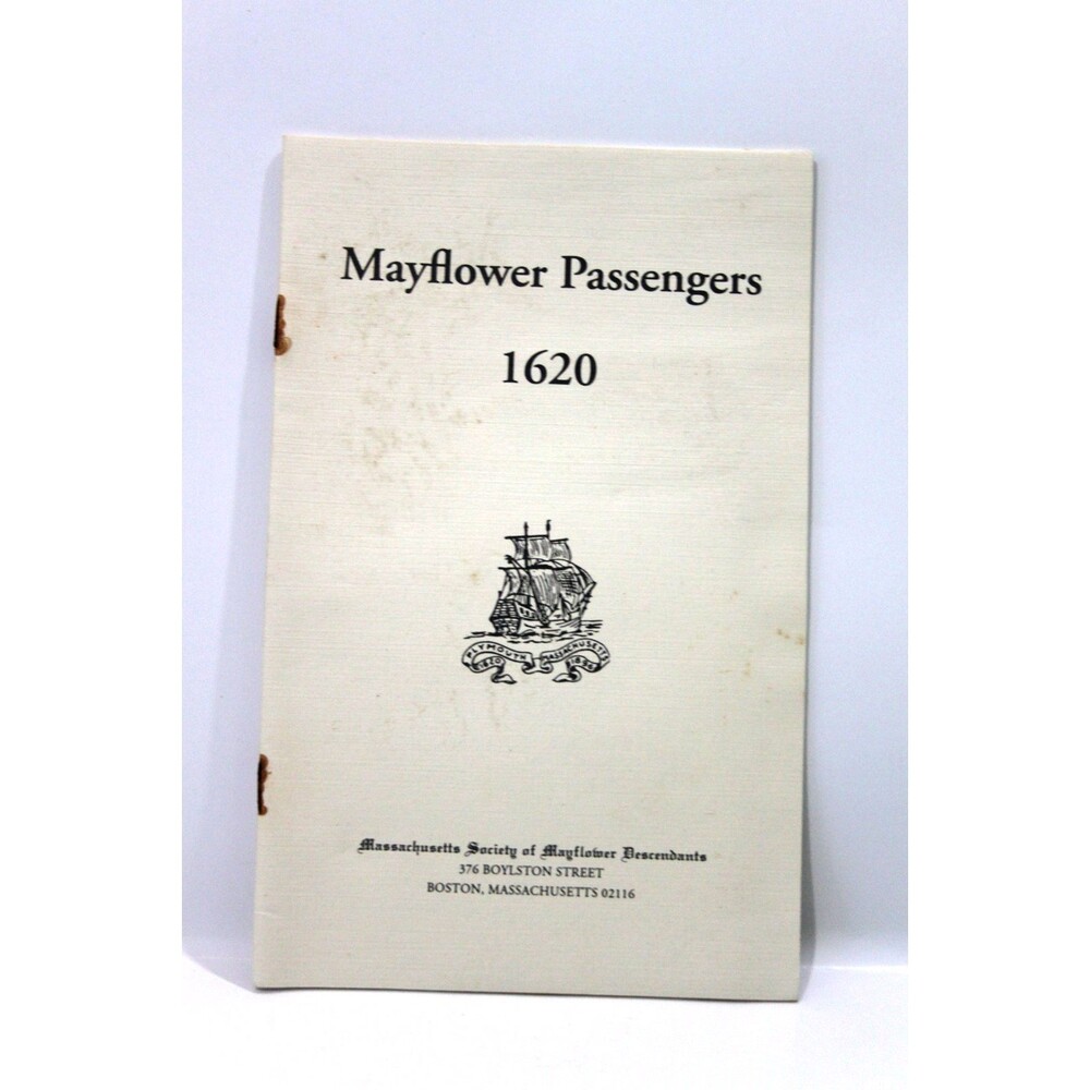 Mayflower Passengers 1620 Audrey Drummond 1992 Genealogy Pilgrim Descendants PB